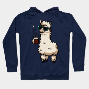 llamas and coffee : happy llamaween Hoodie